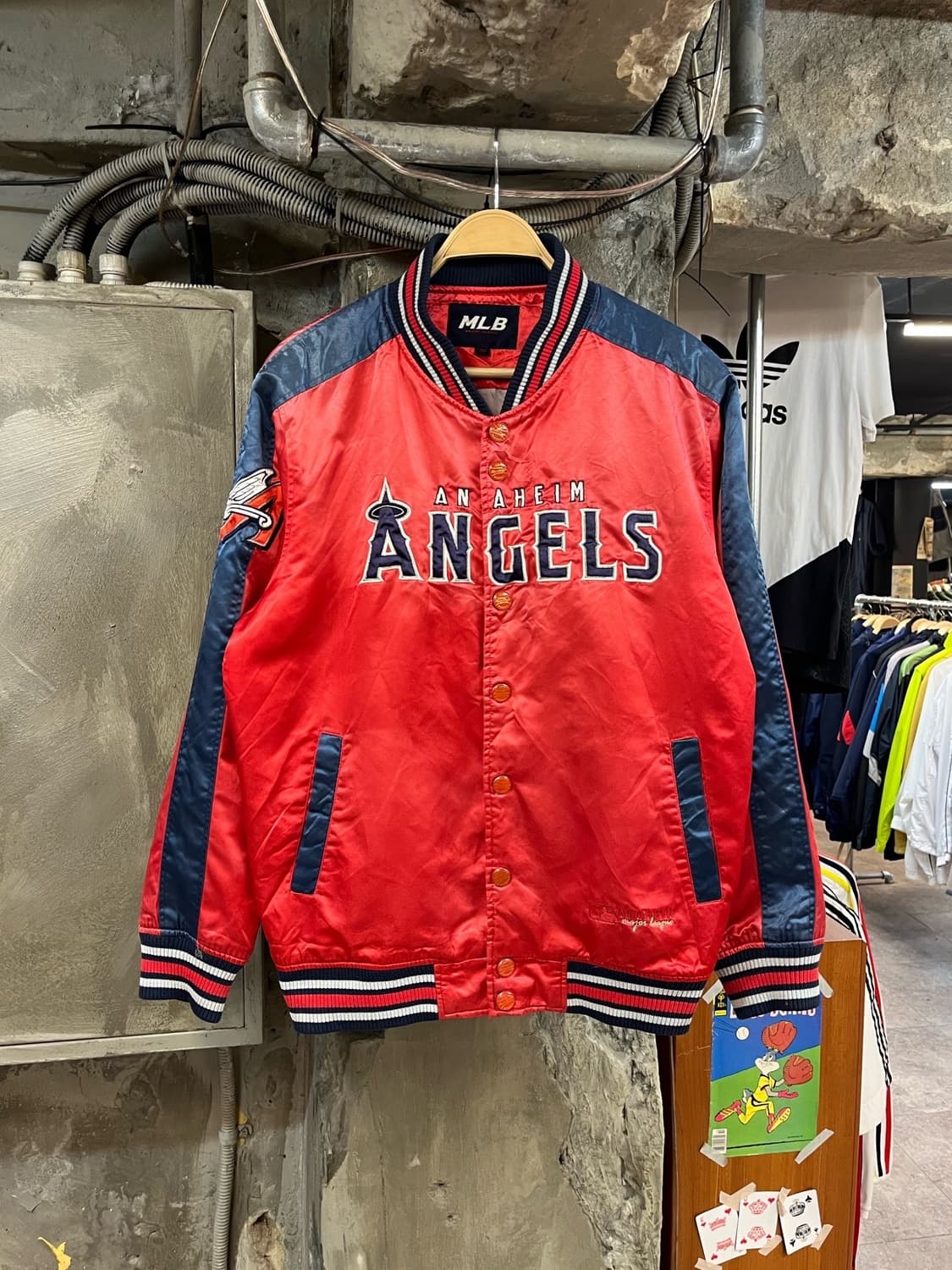 엠엘비 LA에인절스 바시티 자켓 레드 100 #csz2594 상품이미지1