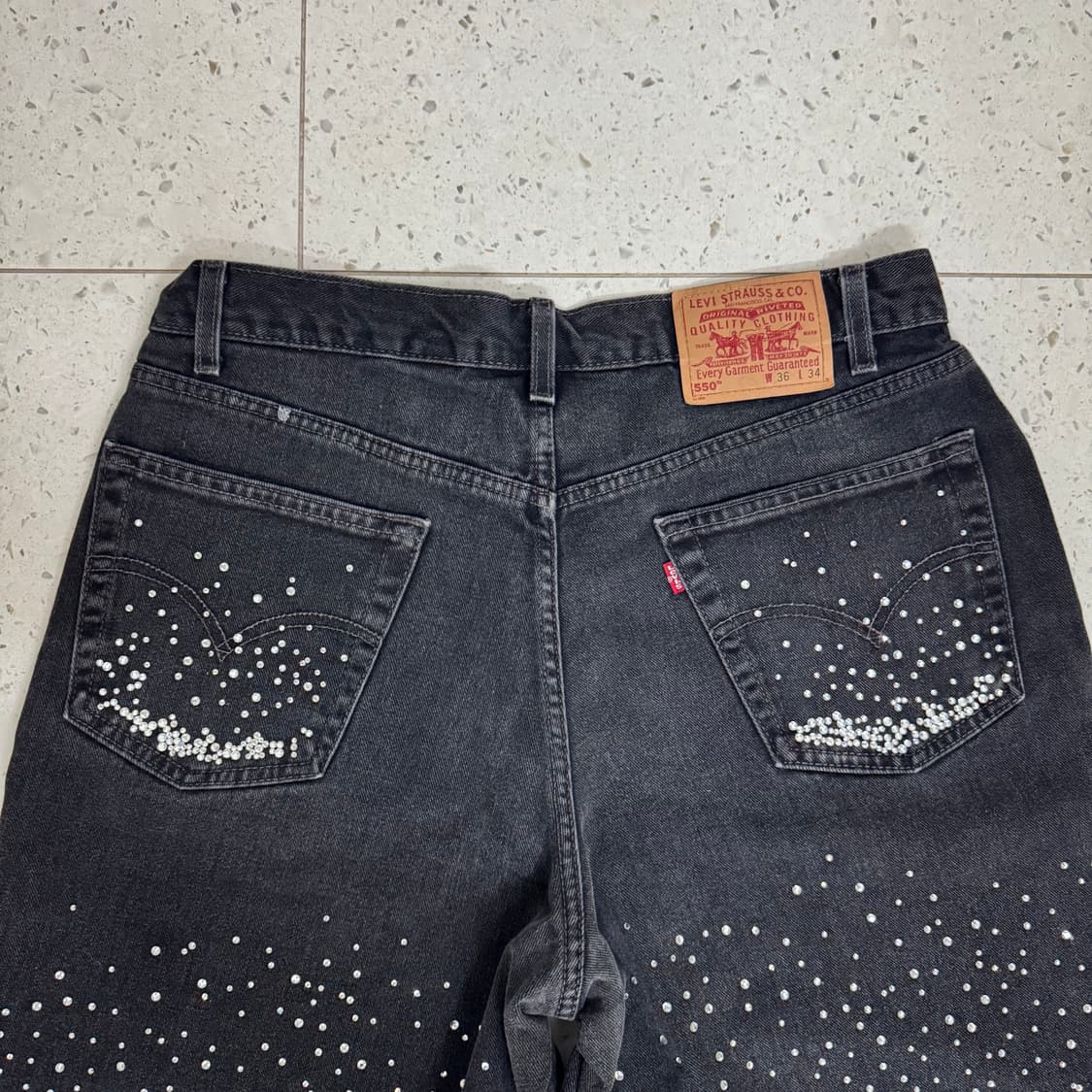 Vintage Levi's 550 rhinestone 버뮤다 쇼츠 상품이미지4