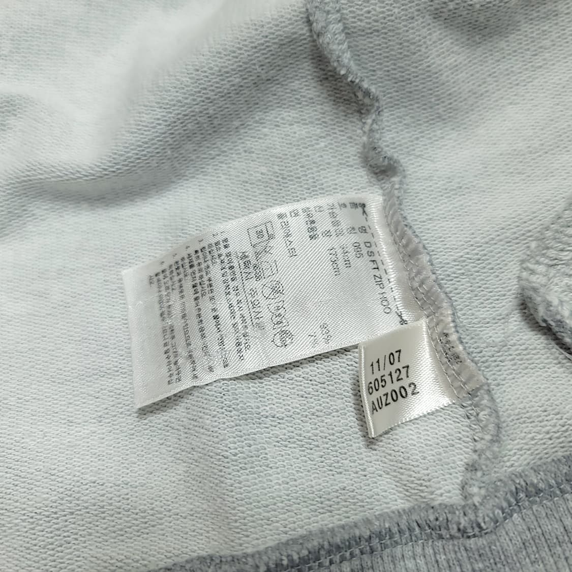 [90~95] 아디다스 그레이&바이올렛라인 우먼 3S 트레포일 후드집업 상품이미지9