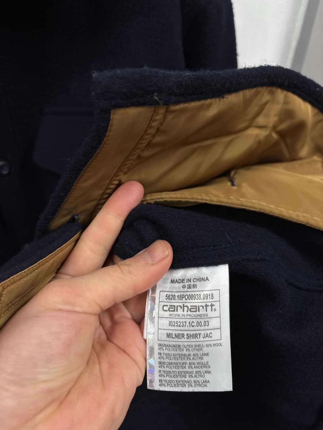 칼하트 워크 울 자켓 상품이미지6