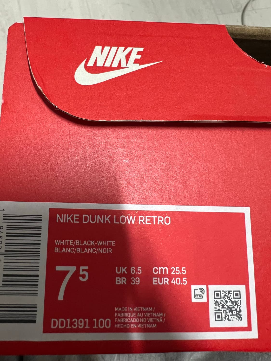 나이키 덩크 로우 범고래 255 상품이미지2