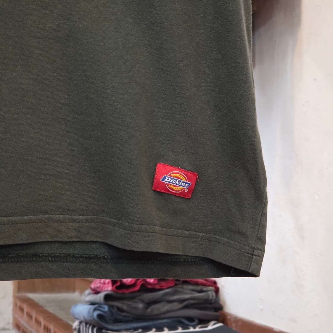 디키즈 카키 빅 프린팅 반팔 상품이미지3