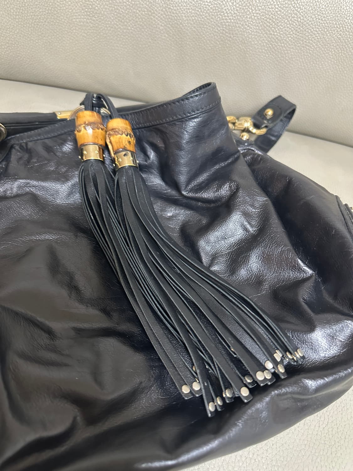 구찌 빈티지 파이톤 인디백 상품이미지10