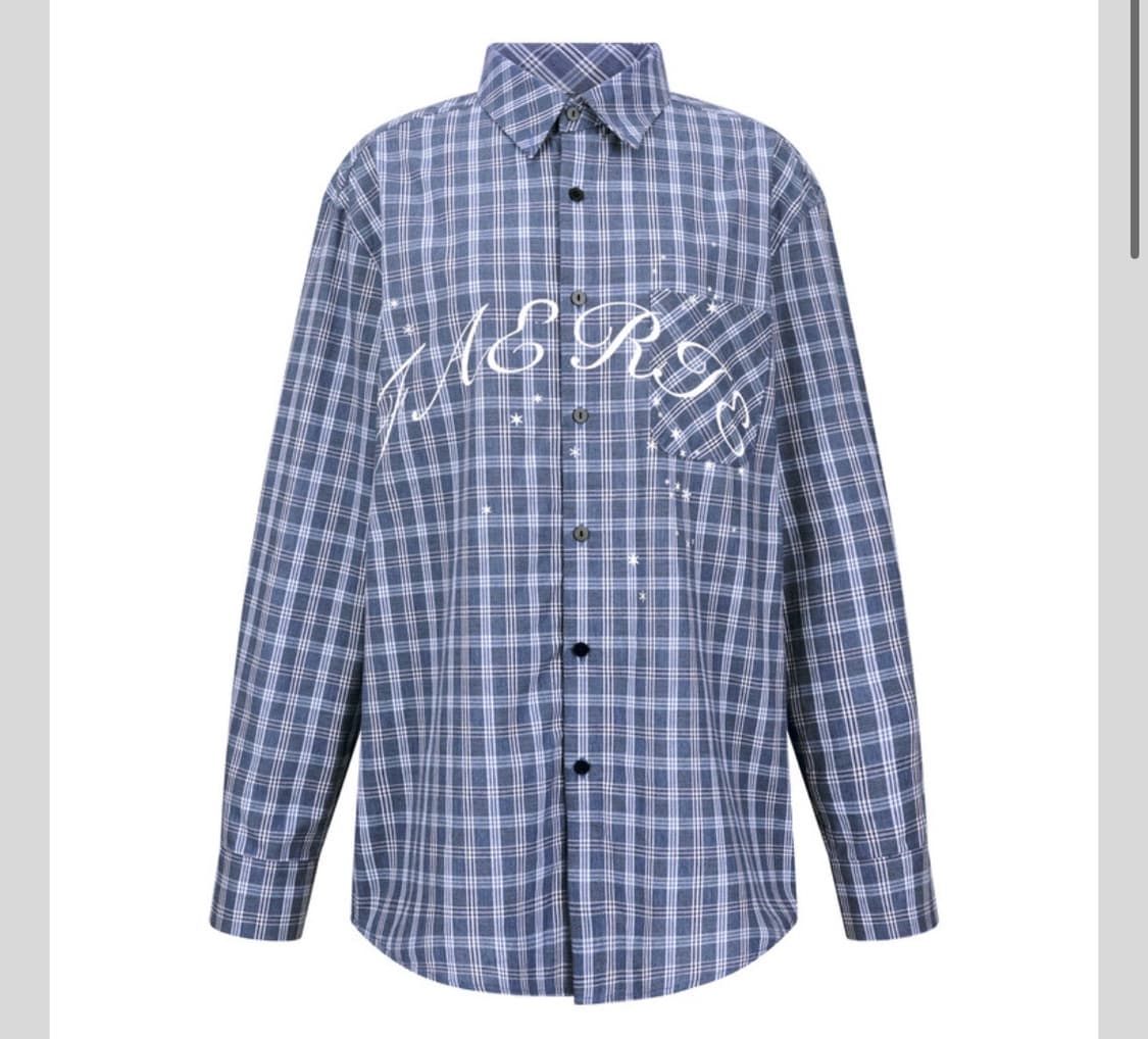 샵페어리 블루 체크 아카데미 셔츠+넥타이 상품이미지1