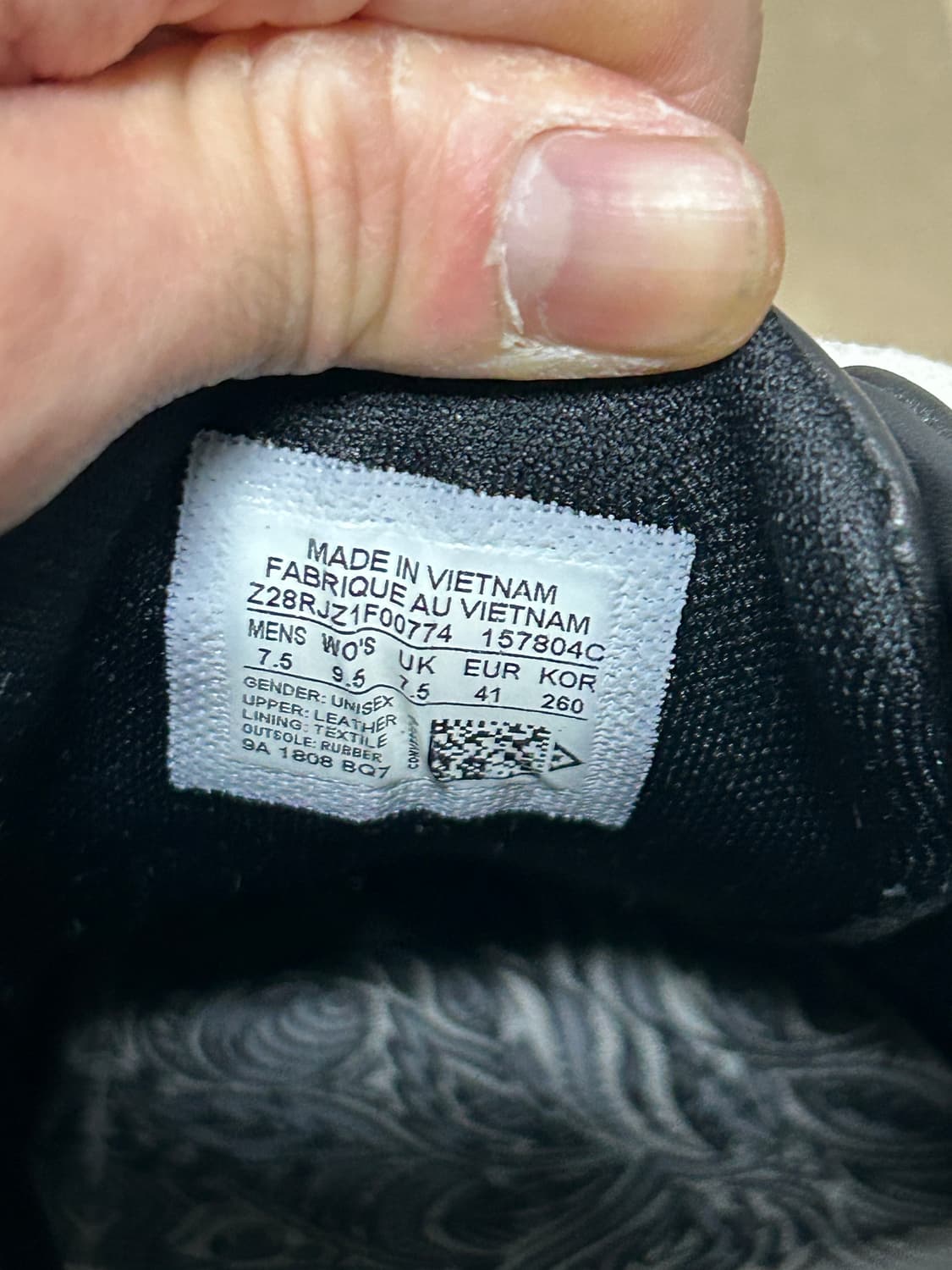 컨버스 원스타 로우 레더 블랙 (260) 상품이미지8