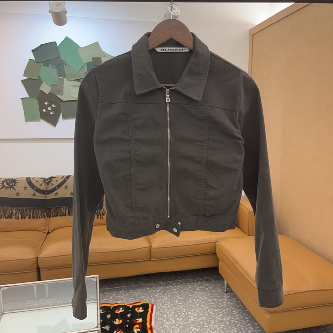 블랙업 러핏 파카링 빈티지 크롭 자켓 S C06493 상품이미지3
