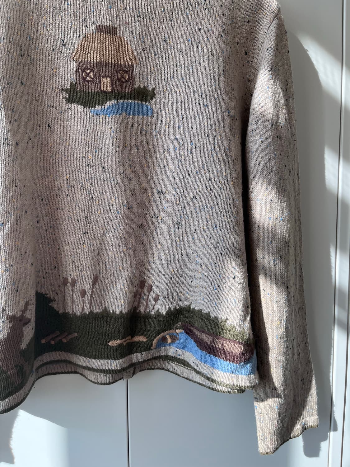 Christopher Banks 오트밀 풍경 니트 가디건  상품이미지10