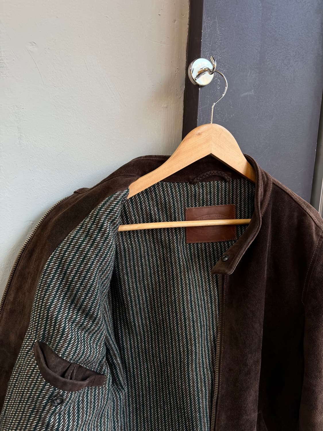 L/ 몬테도로 스웨이드 카우레더 자켓 상품이미지6