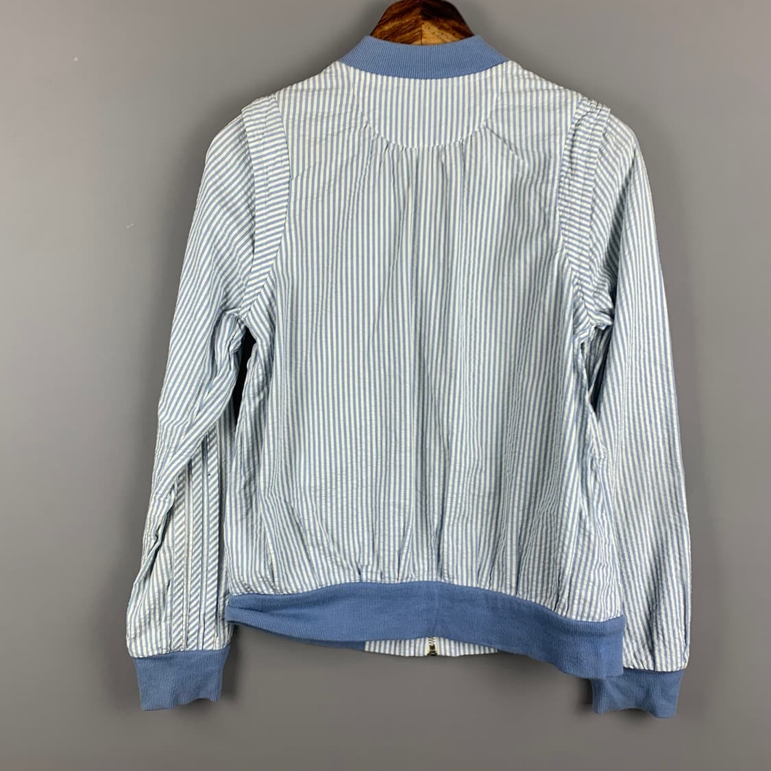 아디다스 스트라이프 블루 집업 자켓 상품이미지3