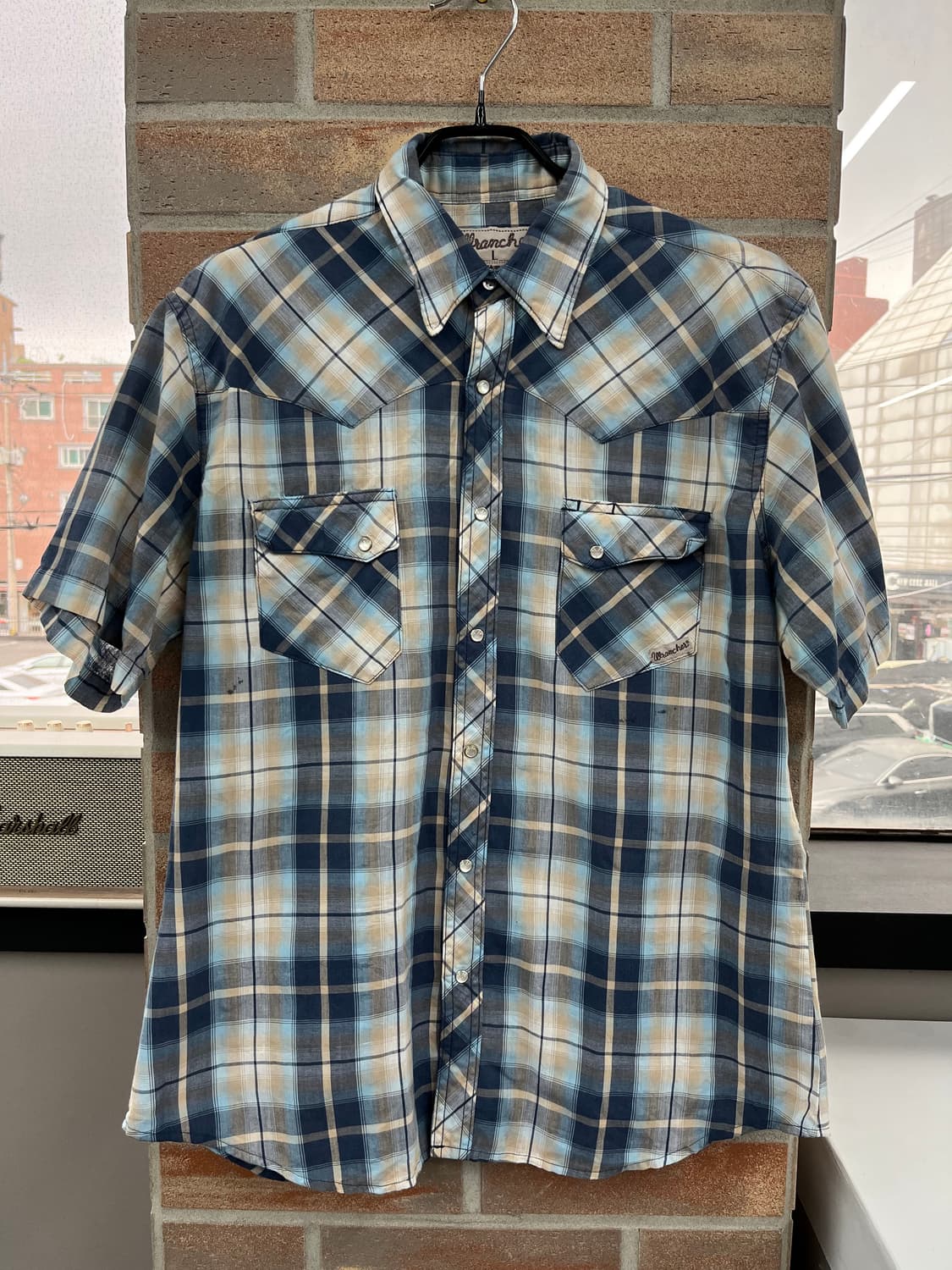 랭글러 웨스턴 체크 셔츠  상품이미지5