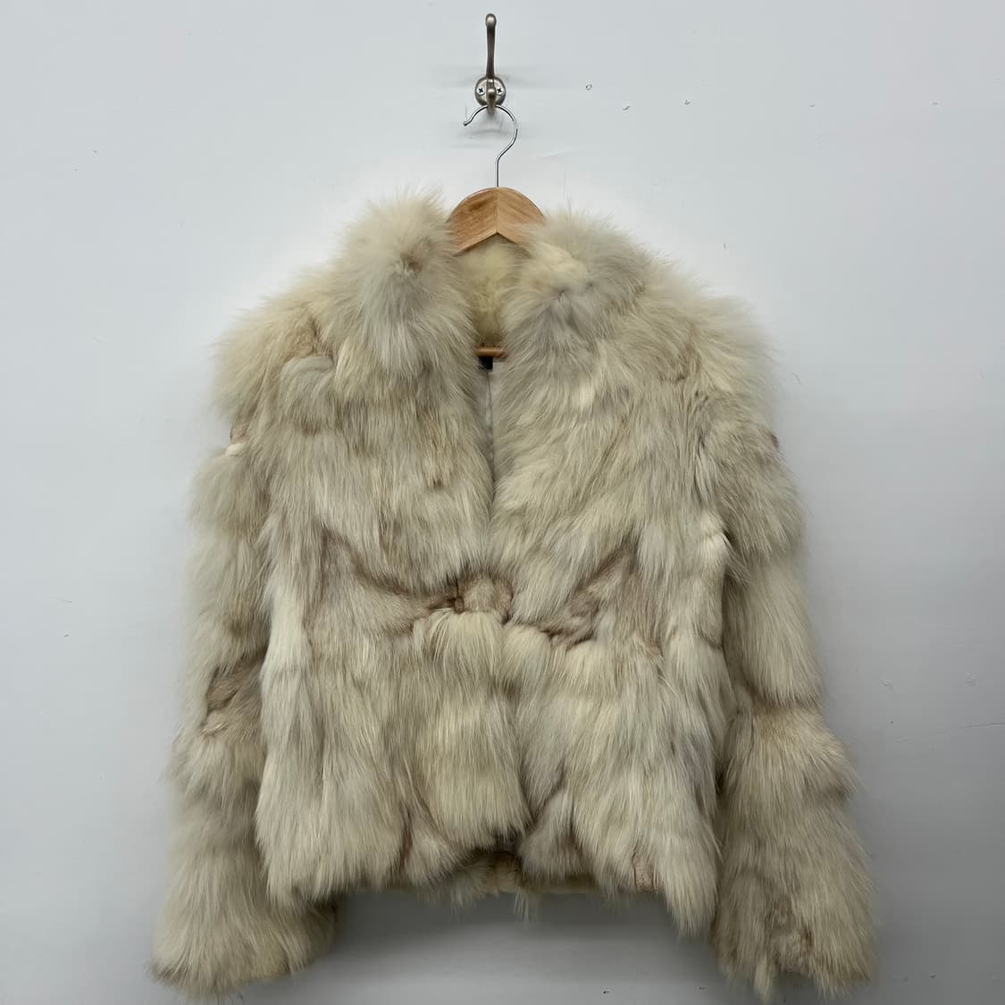 아이보리 폭스 퍼 자켓 여S 상품이미지1