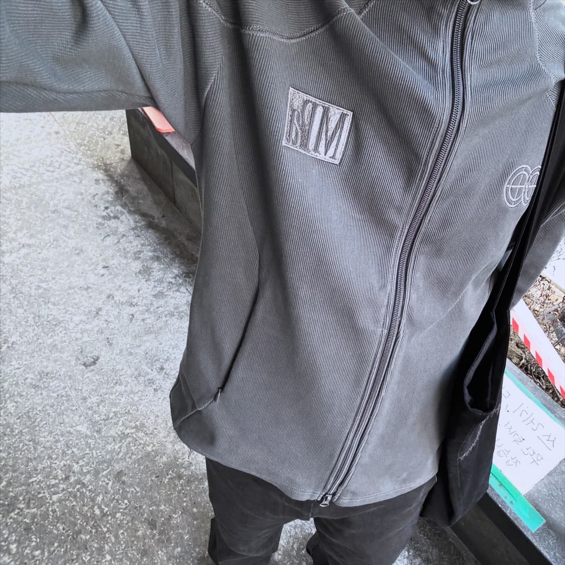 MPa RIBBED ZIP JACKET (CHARCOAL) s사 상품이미지2