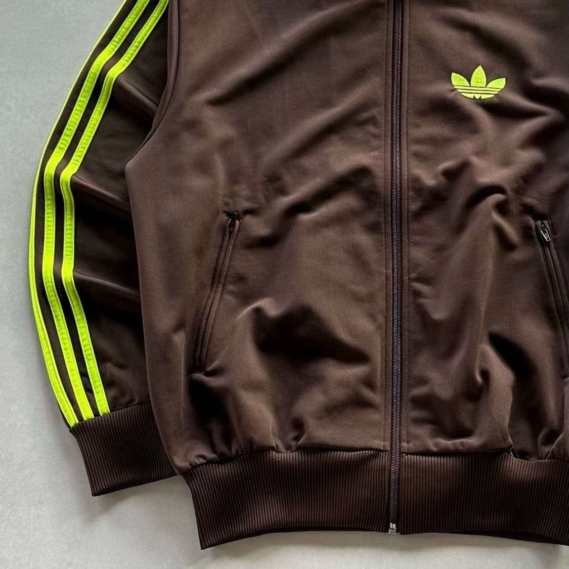 [M]아디다스 구형 파이어버드 초코 민트 브라운 트랙탑 져지 상품이미지3