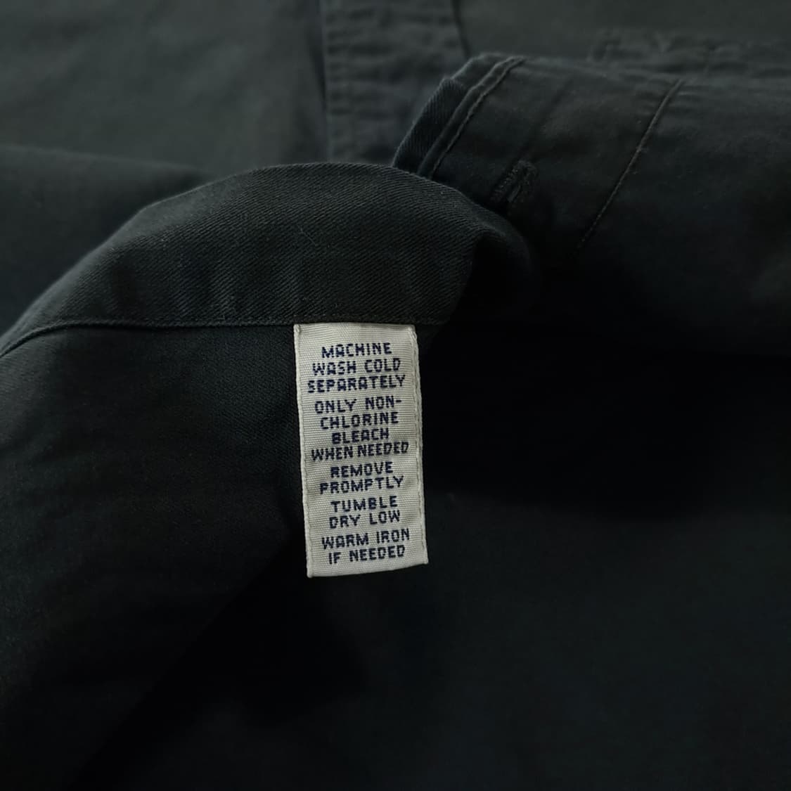CK454 2XB 폴로 90s 블랙 반팔 워크 셔츠 남방 상품이미지6