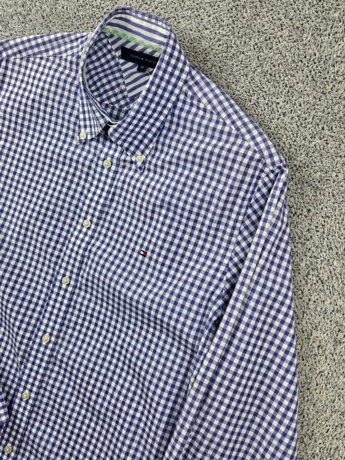 타미힐피거 깅엄 체크 패턴 셔츠 ( M ) / 11087 상품이미지7