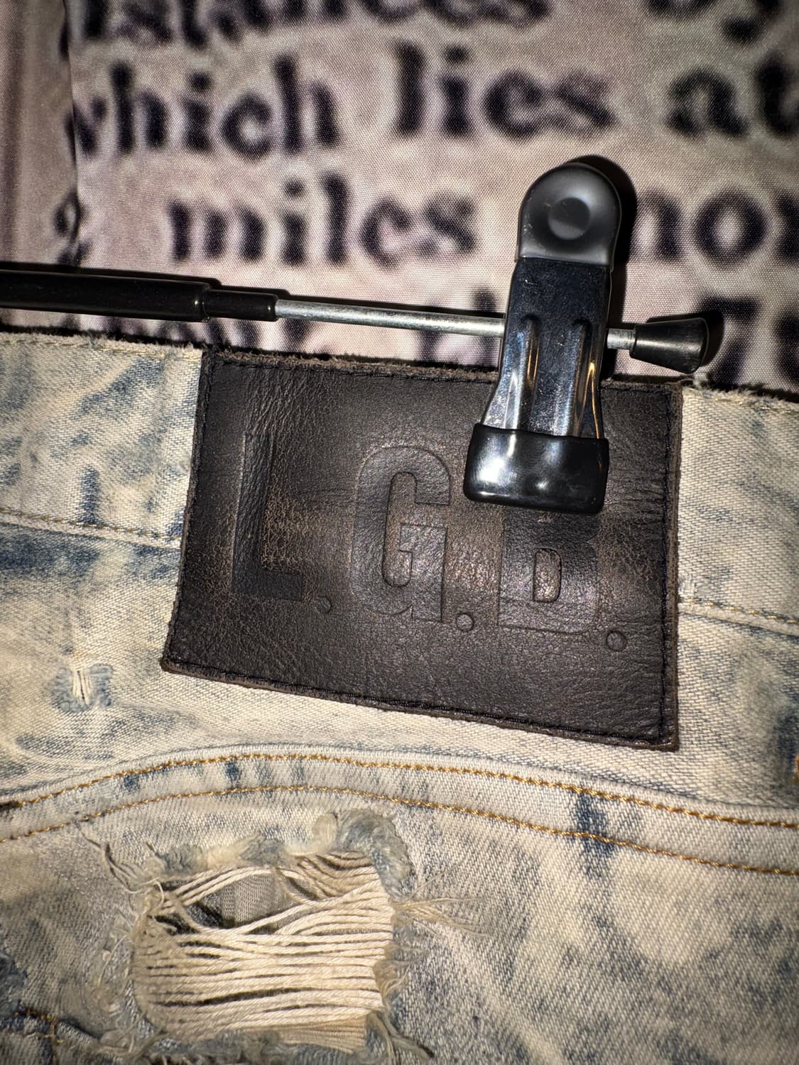 LGB Tie Dye American Flag Detail Pants  상품이미지10