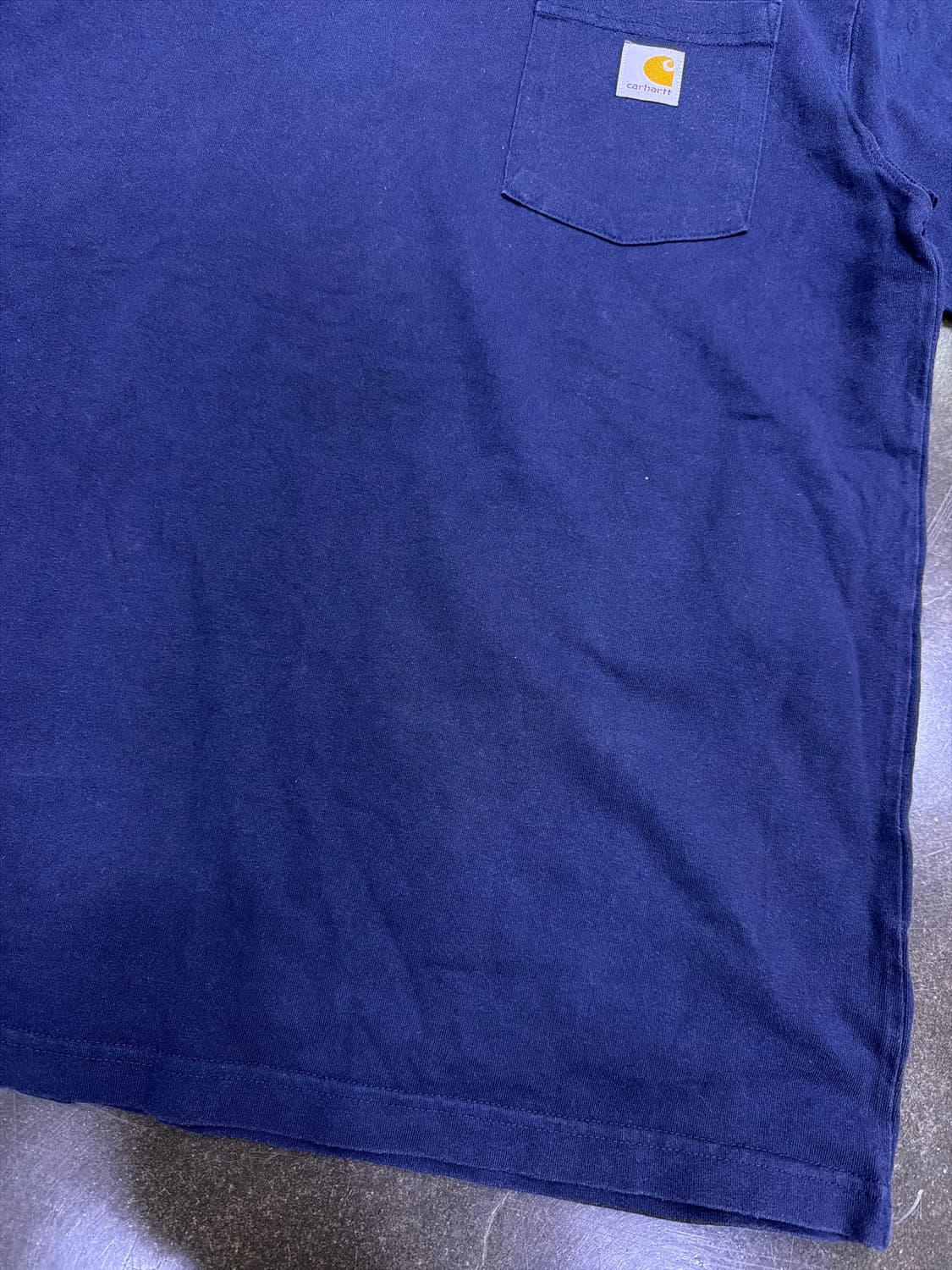 칼하트 빈티지 원포켓 오리지널핏 반팔티 네이비 M 상품이미지5