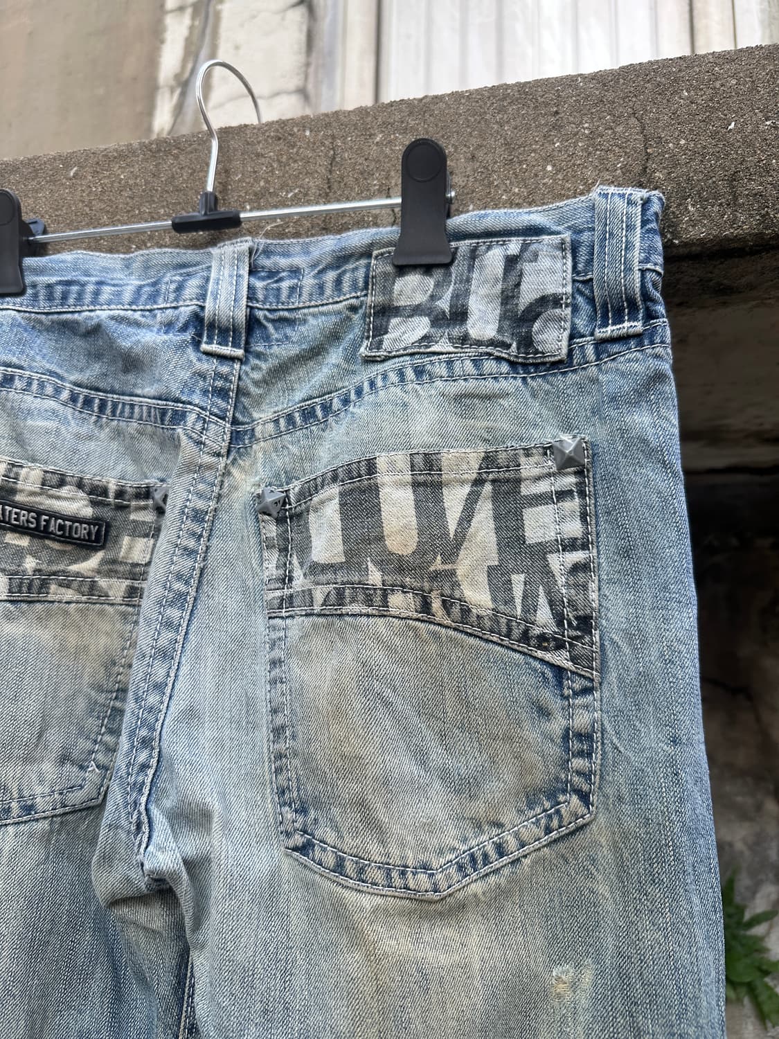 Route 66 denim stud moto pants 상품이미지7