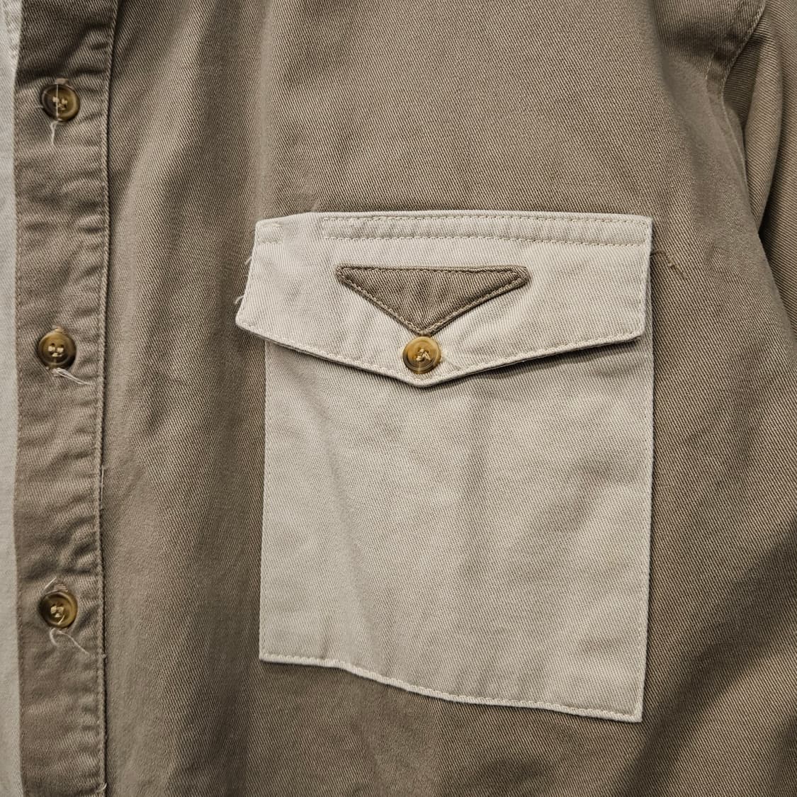 90s 클래식 웨스턴패치 체스트 포켓 워크 셔츠 N1129 상품이미지3