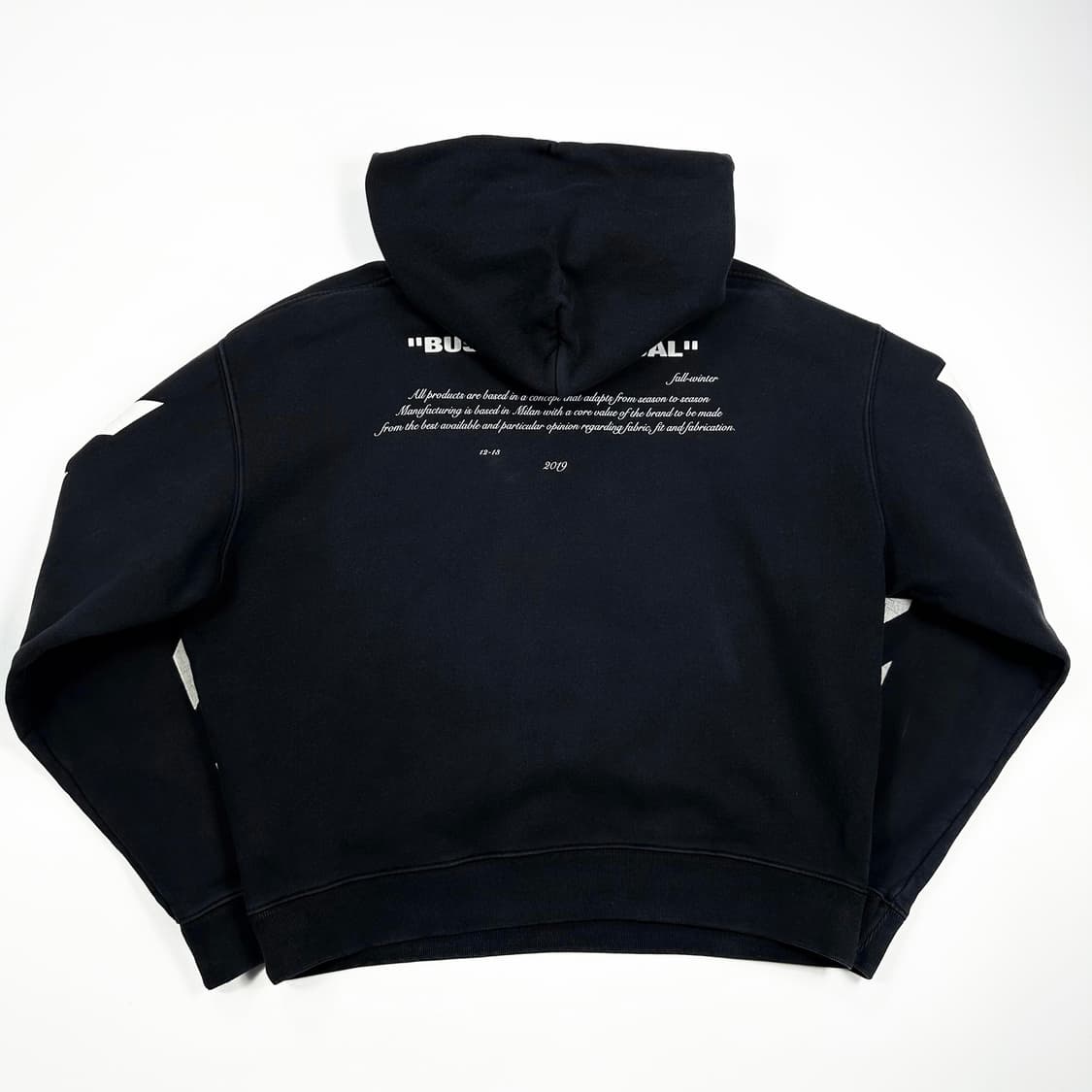 오프화이트 베르니니 후드티 블랙 L 상품이미지3