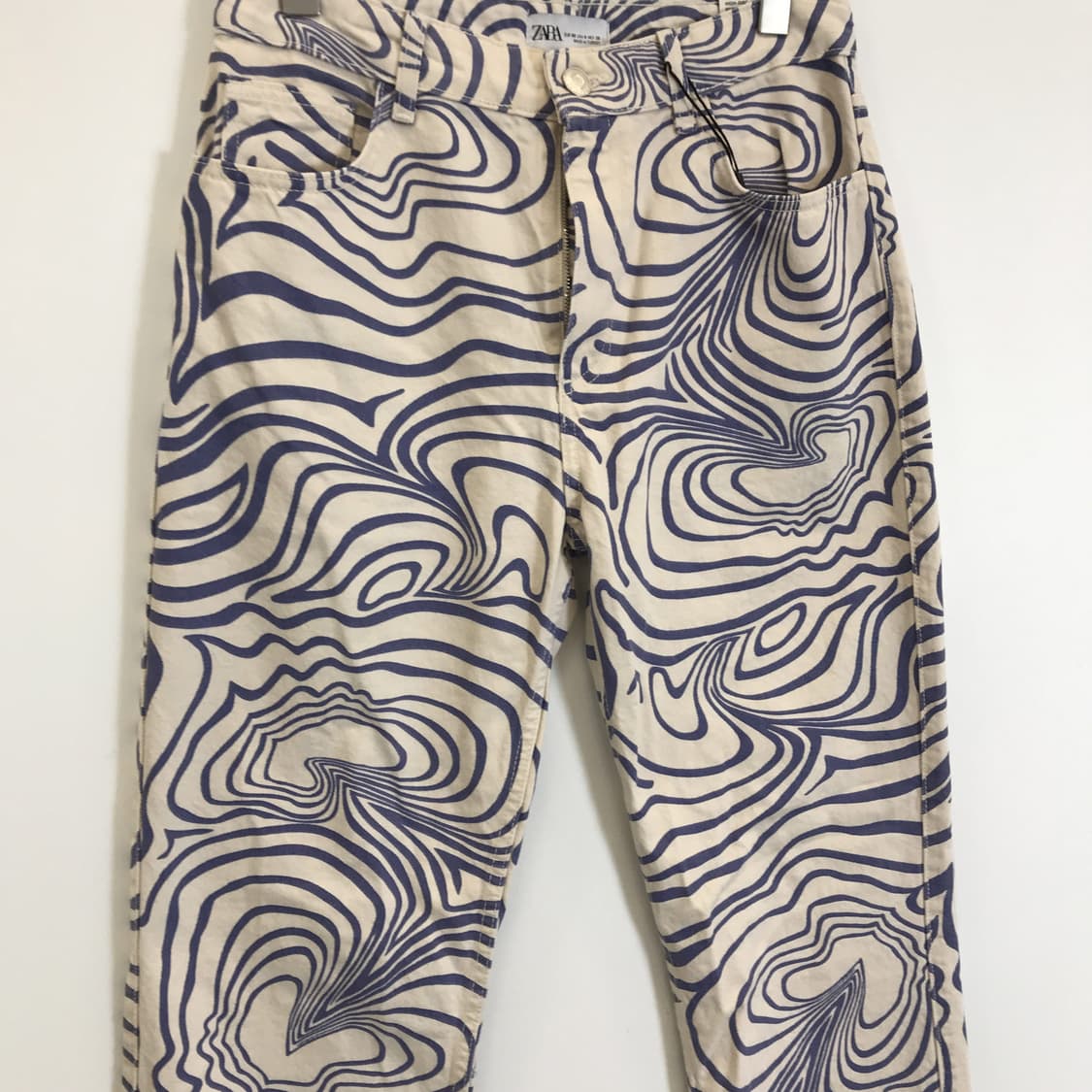 자라 패턴 스트레이트 데님팬츠 새상품 [여성28] 상품이미지2