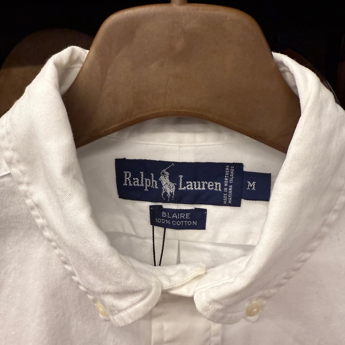 90s 폴로 랄프로렌 Blaire 라인 네이비 포니 화이트 셔츠 N000 상품이미지5