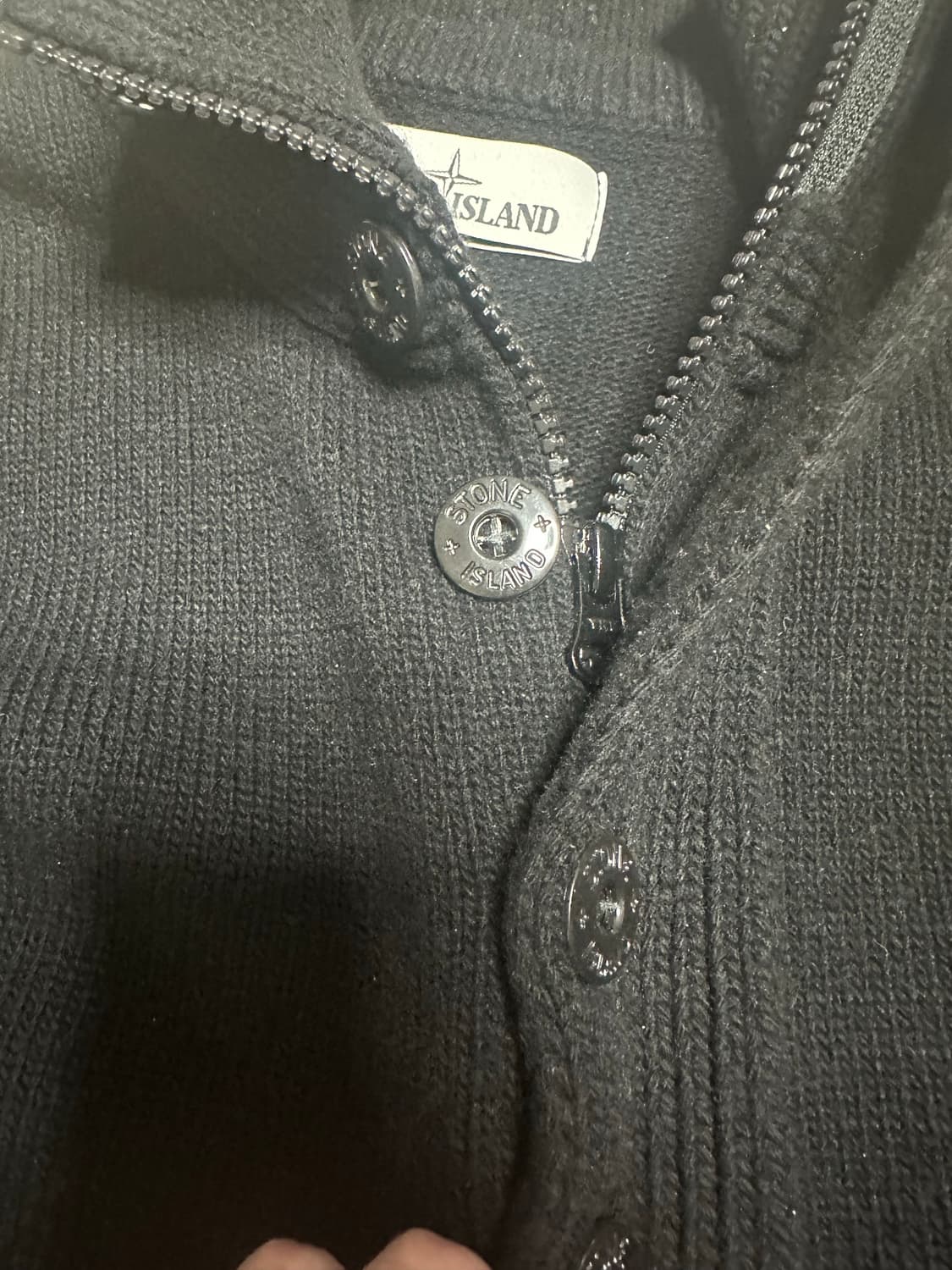 스톤아일랜드 울 하프집업 니트 상품이미지2