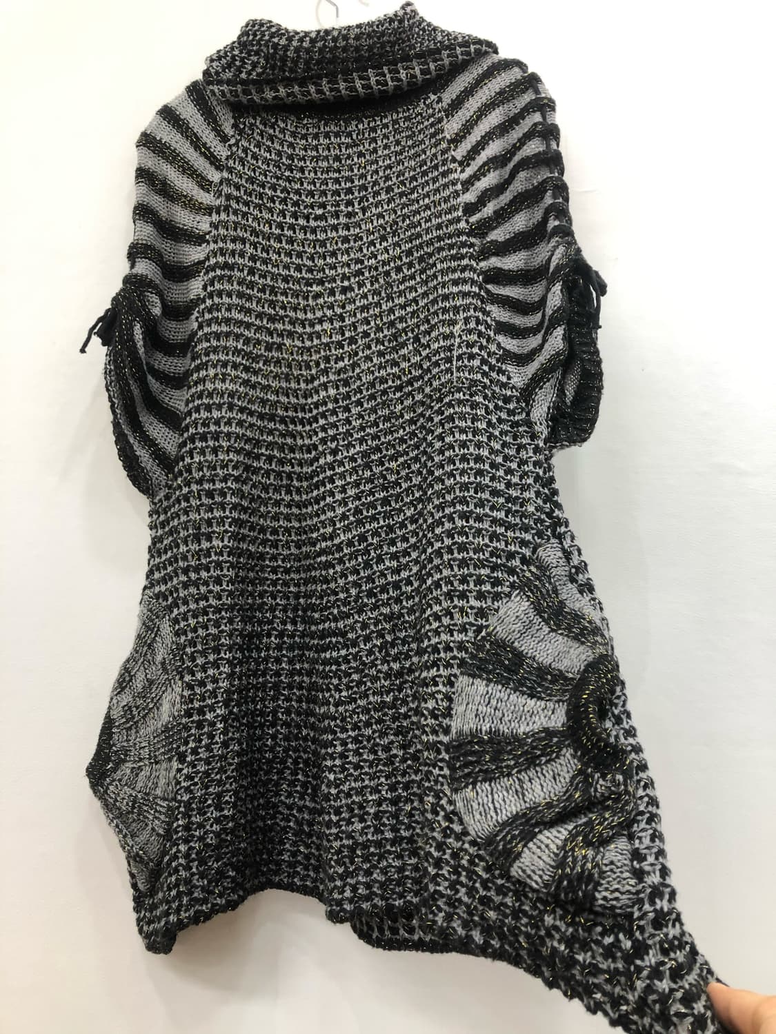 striped turtleneck big pocket knit 상품이미지4