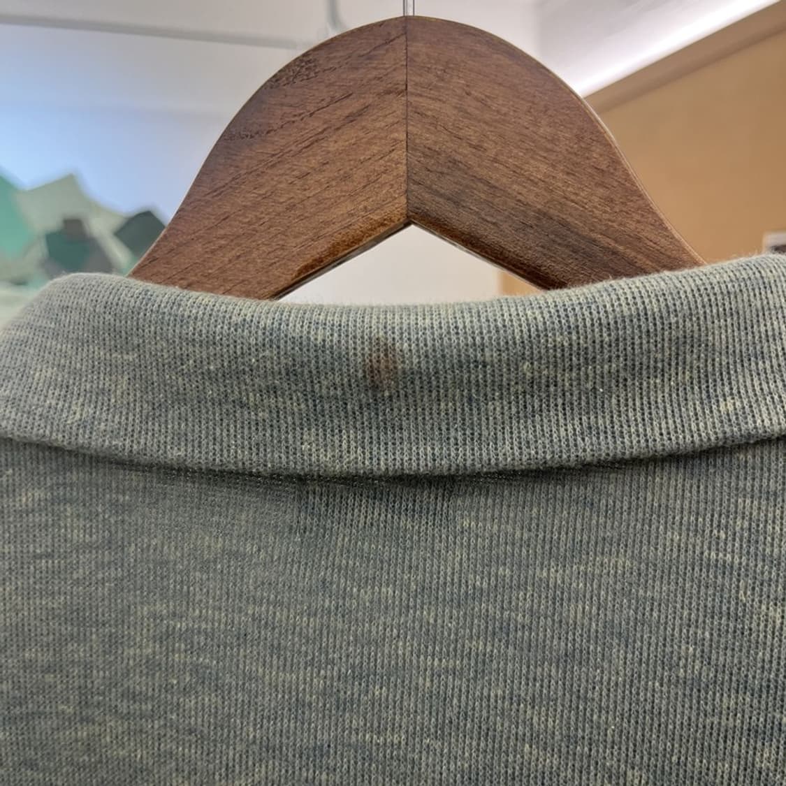 폴로 랄프로렌 빈티지 피스타치오그린 반집업 니트 L C10452 상품이미지7