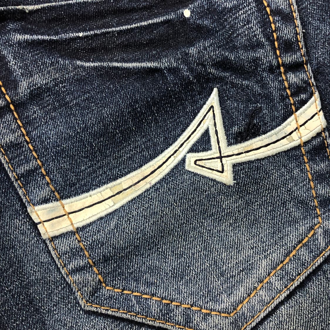 ASK 워싱 페인팅 데님 팬츠 상품이미지5