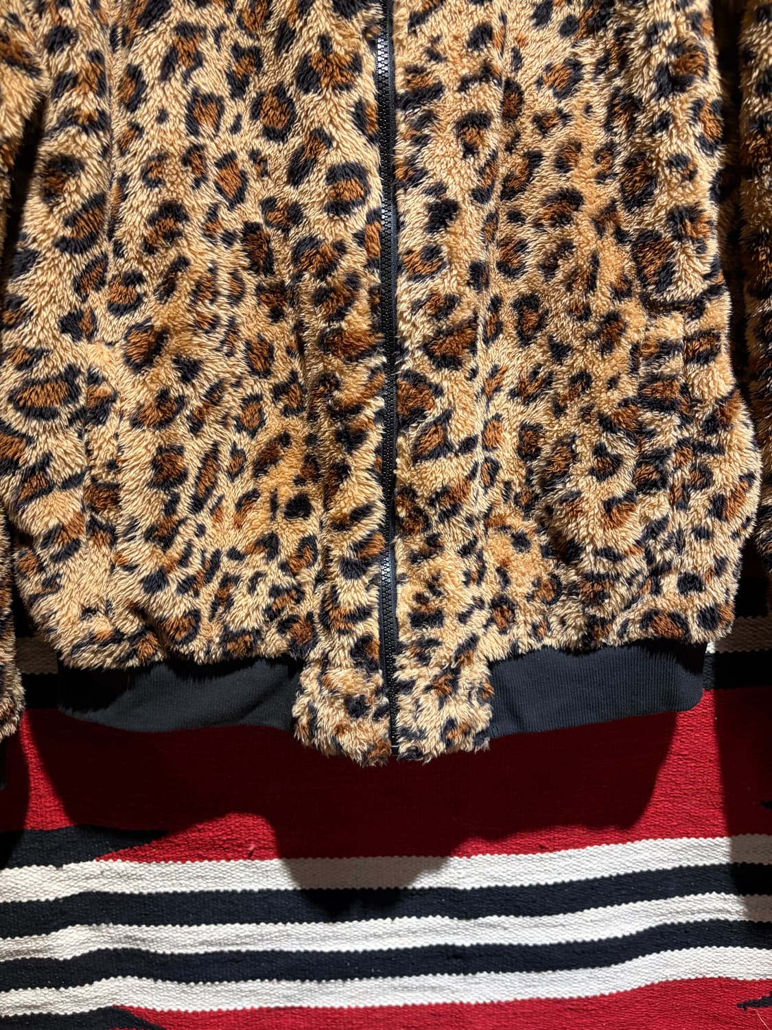 Leopard ma-1 fleece blouson / 레오파드 후리스 상품이미지6
