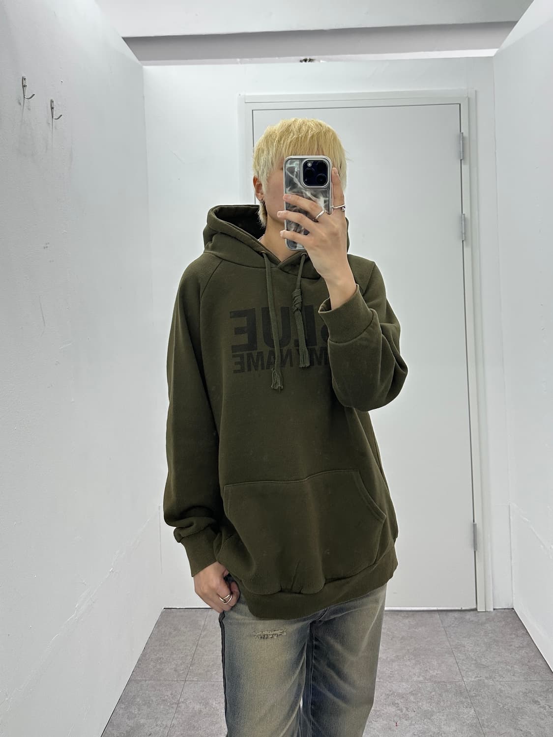 Vintage khaki hoodie 상품이미지1