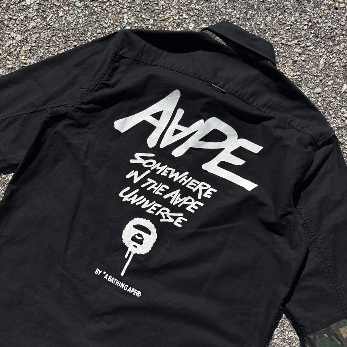 Aape 에이프 후면 빅로고 카모패턴 셔츠 상품이미지7