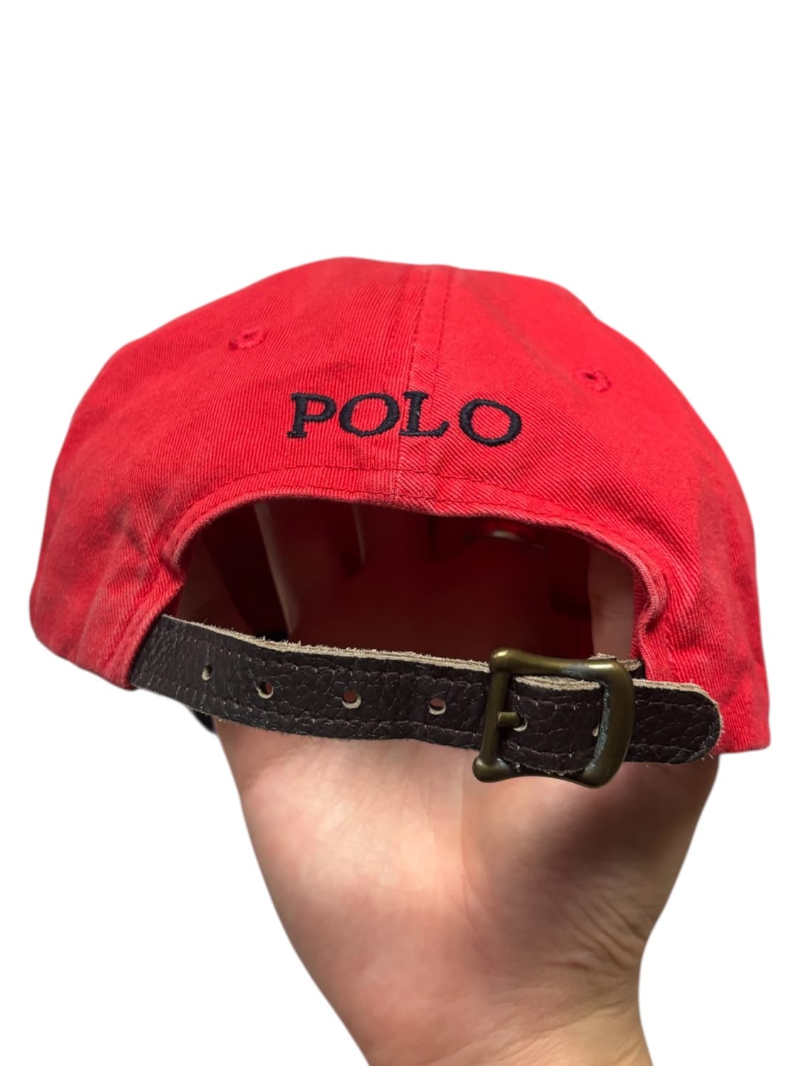 폴로 랄프로렌 빈티지 레드 포니 볼캡 상품이미지8