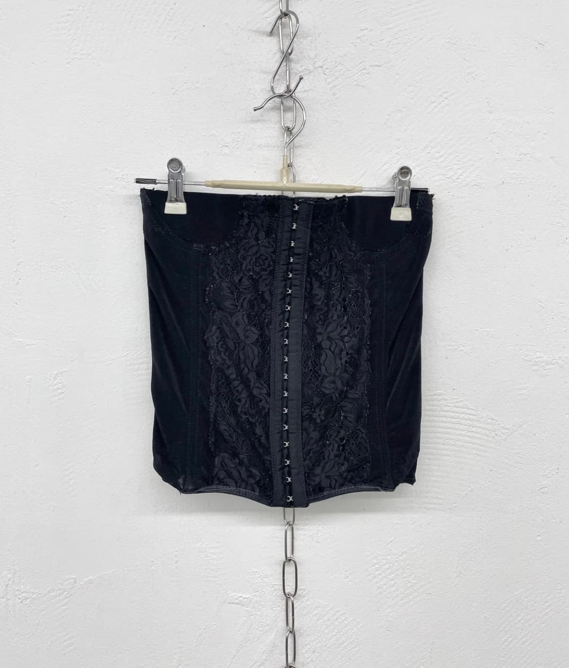 블랙 고딕 펑크 레이스 코르셋 상품이미지3