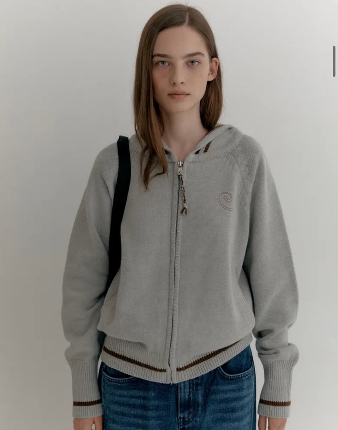 엔조블루스 레글런 니트 집업 후디 상품이미지1