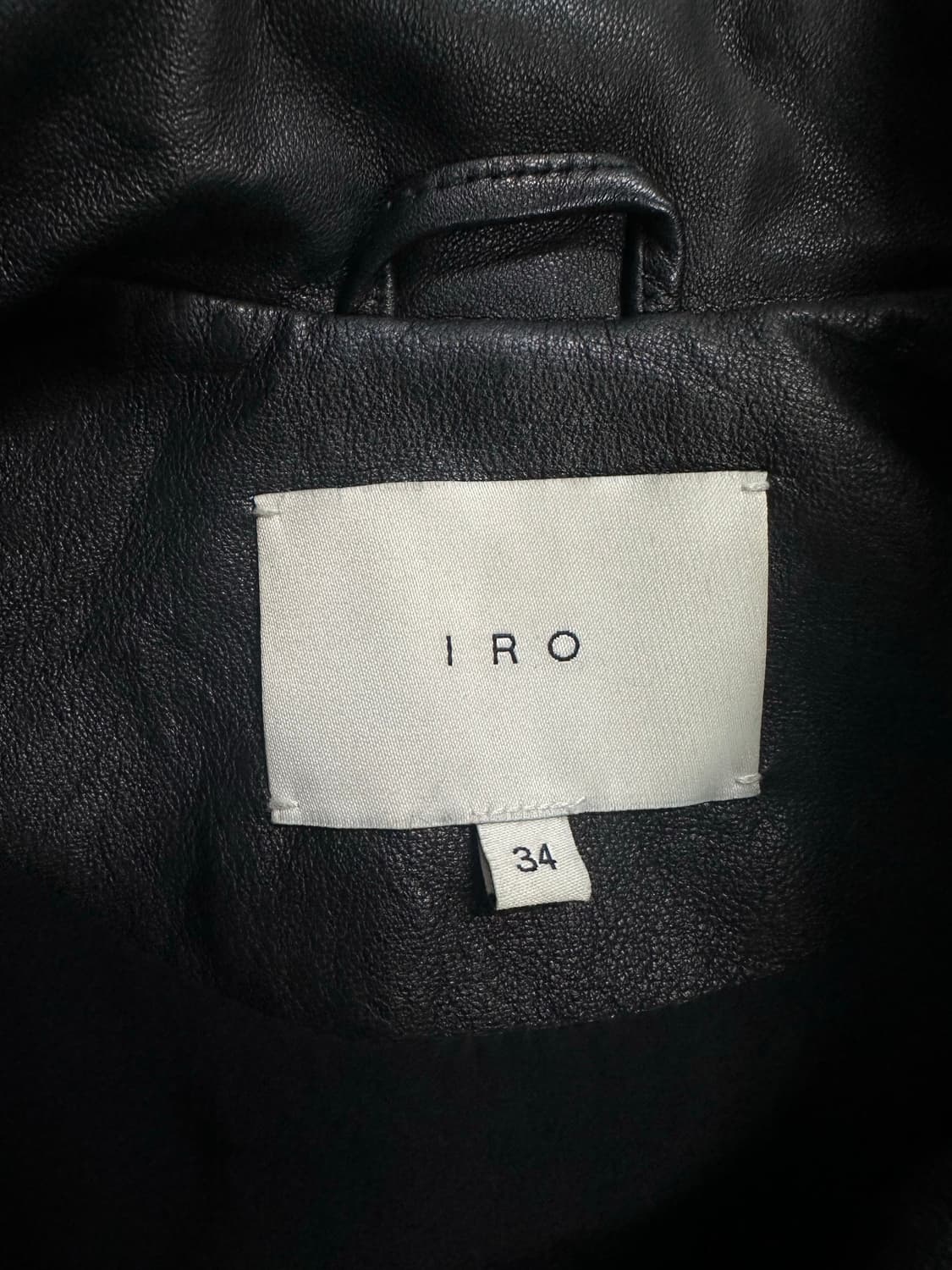 Iro 양가죽 바이커 크롭 레더 자켓 상품이미지5