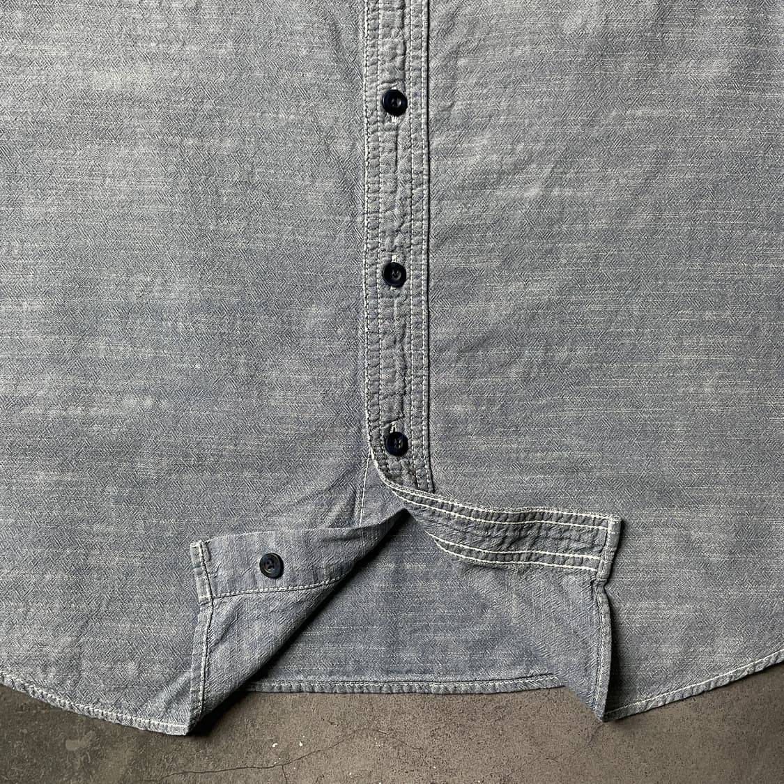 WOOLRICH 울리치 빈티지 블루 반팔 코튼 워크 셔츠 A00980 상품이미지6