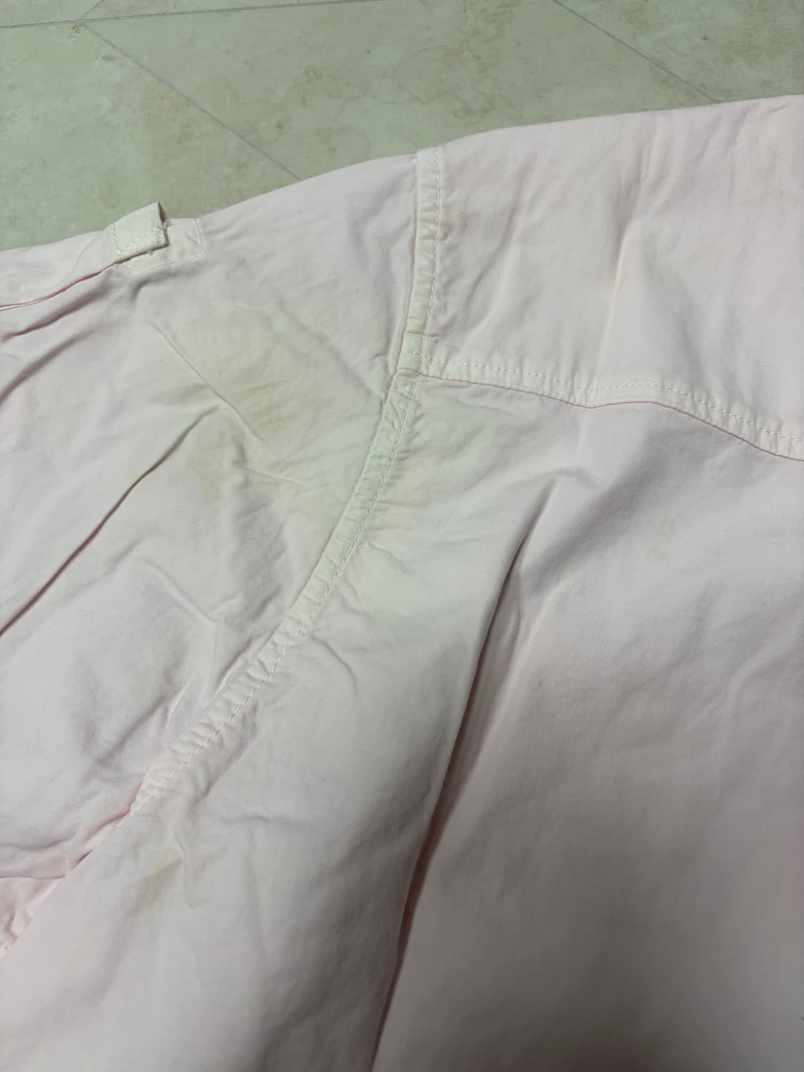 새상품(S)씨피컴퍼니 CP컴퍼니 렌즈 개버딘 오버셔츠 헤븐리핑크 상품이미지7