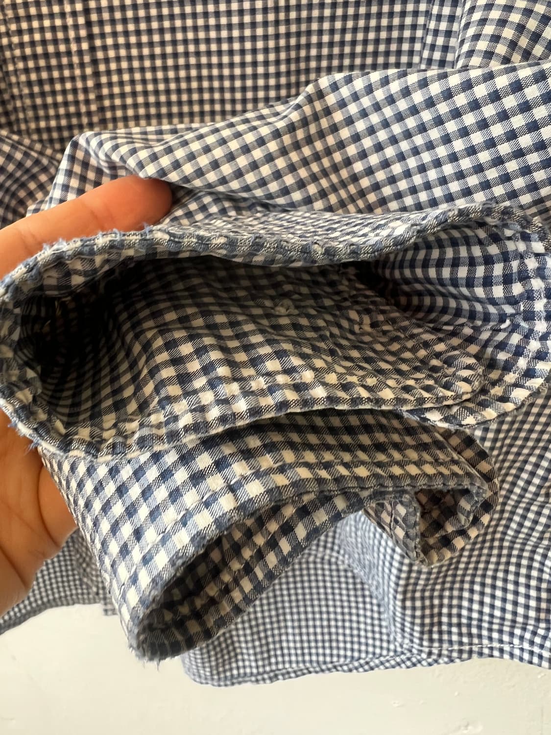 라코스테 남성 네이비체크 코튼긴팔셔츠
 상품이미지4