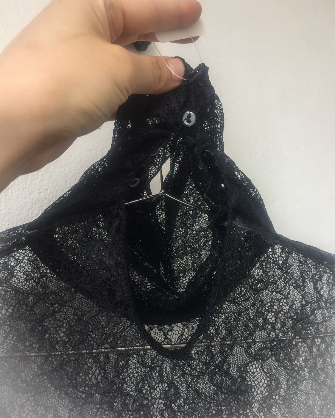 Lace high neck top 상품이미지3