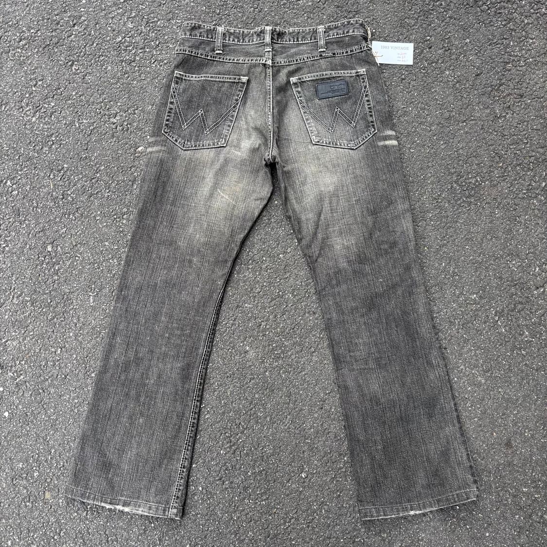 랭글러 부츠컷 데님 팬츠 블랙 상품이미지5