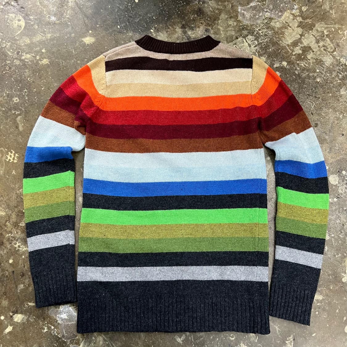 M) 빔즈플러스 멀티스트라이프 니트 스웨터 상품이미지3