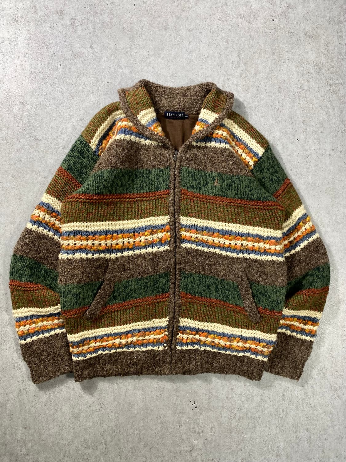 [XL] 00s Bean Pole 빈폴 헤비울 니트 집업  상품이미지1