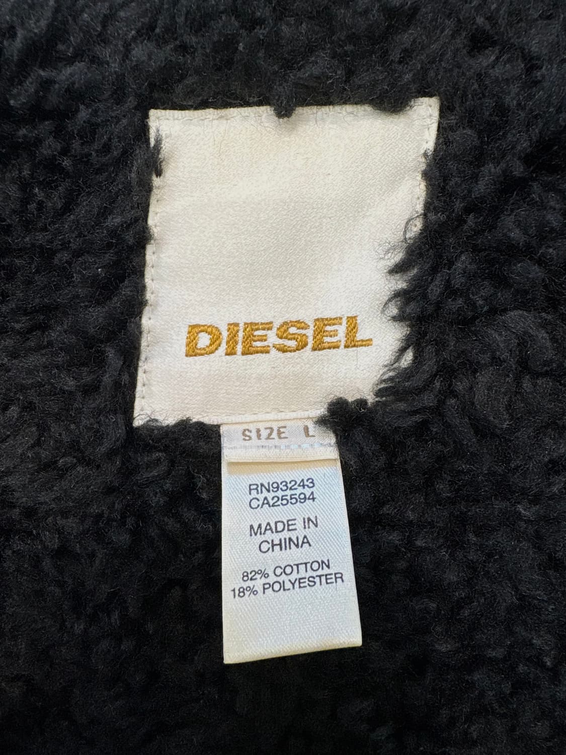 00s 디젤 양털 후드 집업 상품이미지9
