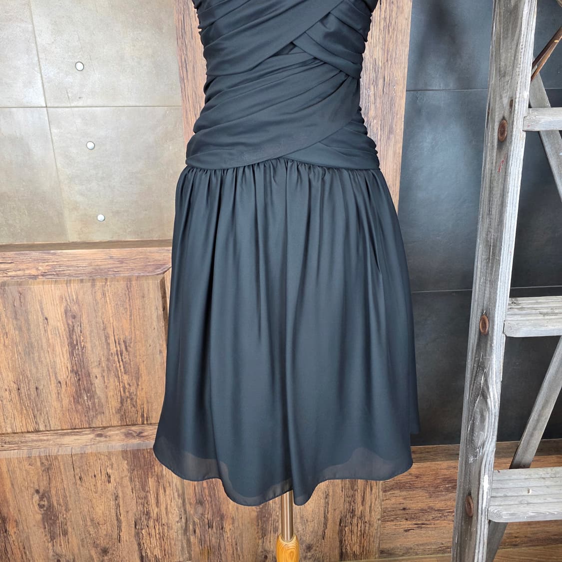 드레이프 드롭 웨이스트 원피스 상품이미지3