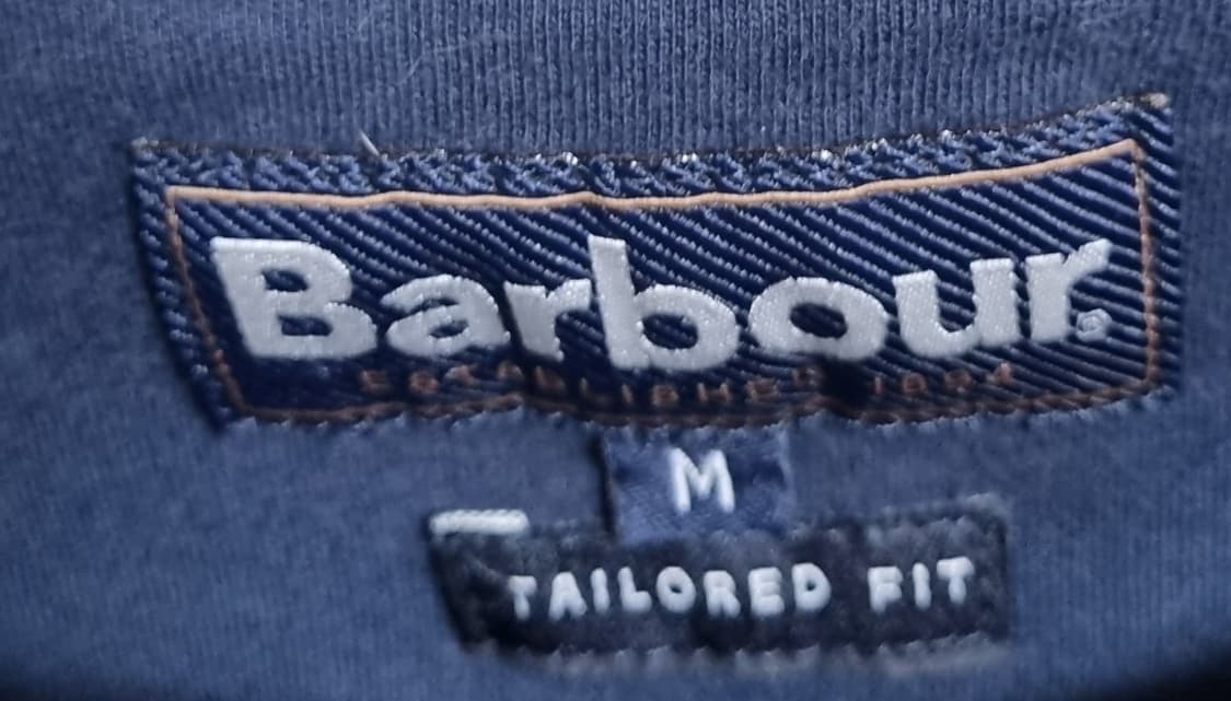 M ) 바버 네이비 반팔티 상품이미지3