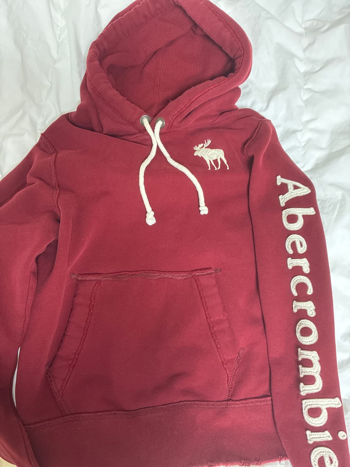 아베크롬비 버건디 후드티 상품이미지1