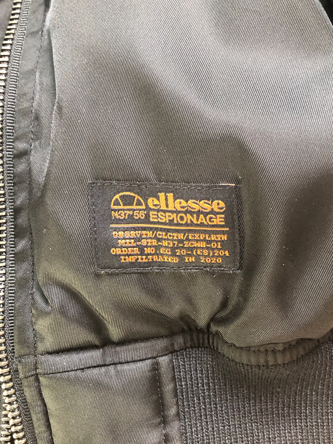 에스피오나지 엘레쎄 ma1 블랙 L 상품이미지3