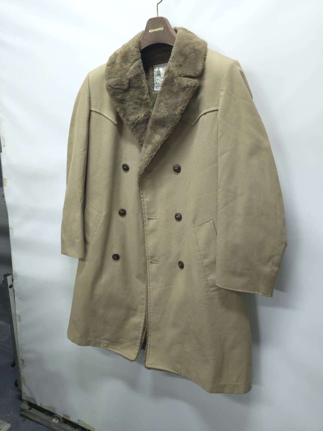 런던포그 70's 남성 빈티지 퍼 더블 코트(절대못구함) 상품이미지4